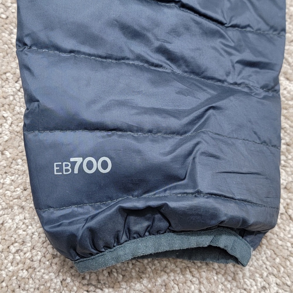 Eddie Bauer Mens EB700 Down Hooded Puffer Jacket Gray Orange Size Small EB 700 - Picture 5 of 7